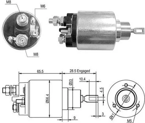 Elektromagnetický spínač, štartér MAGNETI MARELLI 940113050429