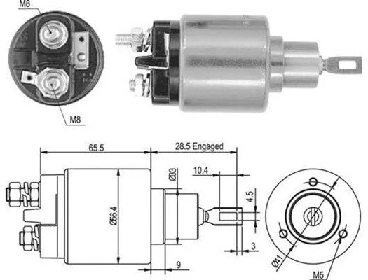 Elektromagnetický spínač, štartér MAGNETI MARELLI 940113050435