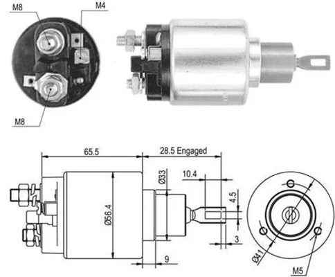Elektromagnetický spínač, štartér MAGNETI MARELLI 940113050461