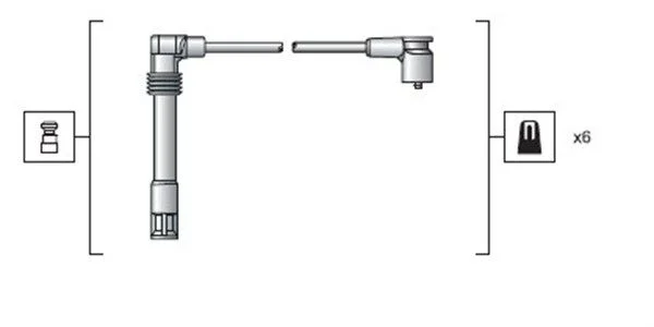 Ignition Cable Kit MAGNETI MARELLI 941318111162